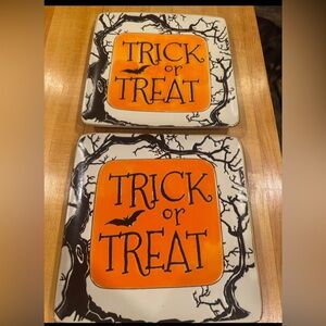 5 Brand New Square Halloween Plates
